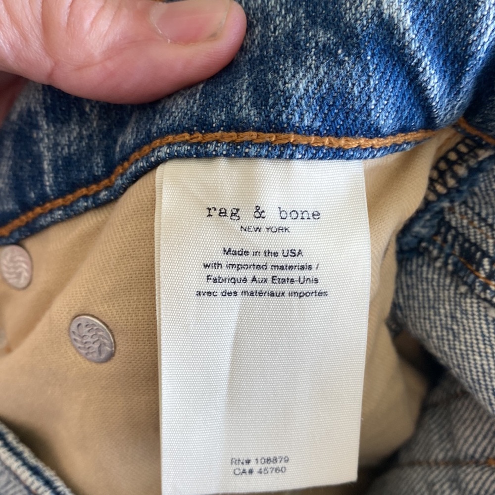 Rag & Bone short denim blue skirt NWT 26 - Picture 6 of 8